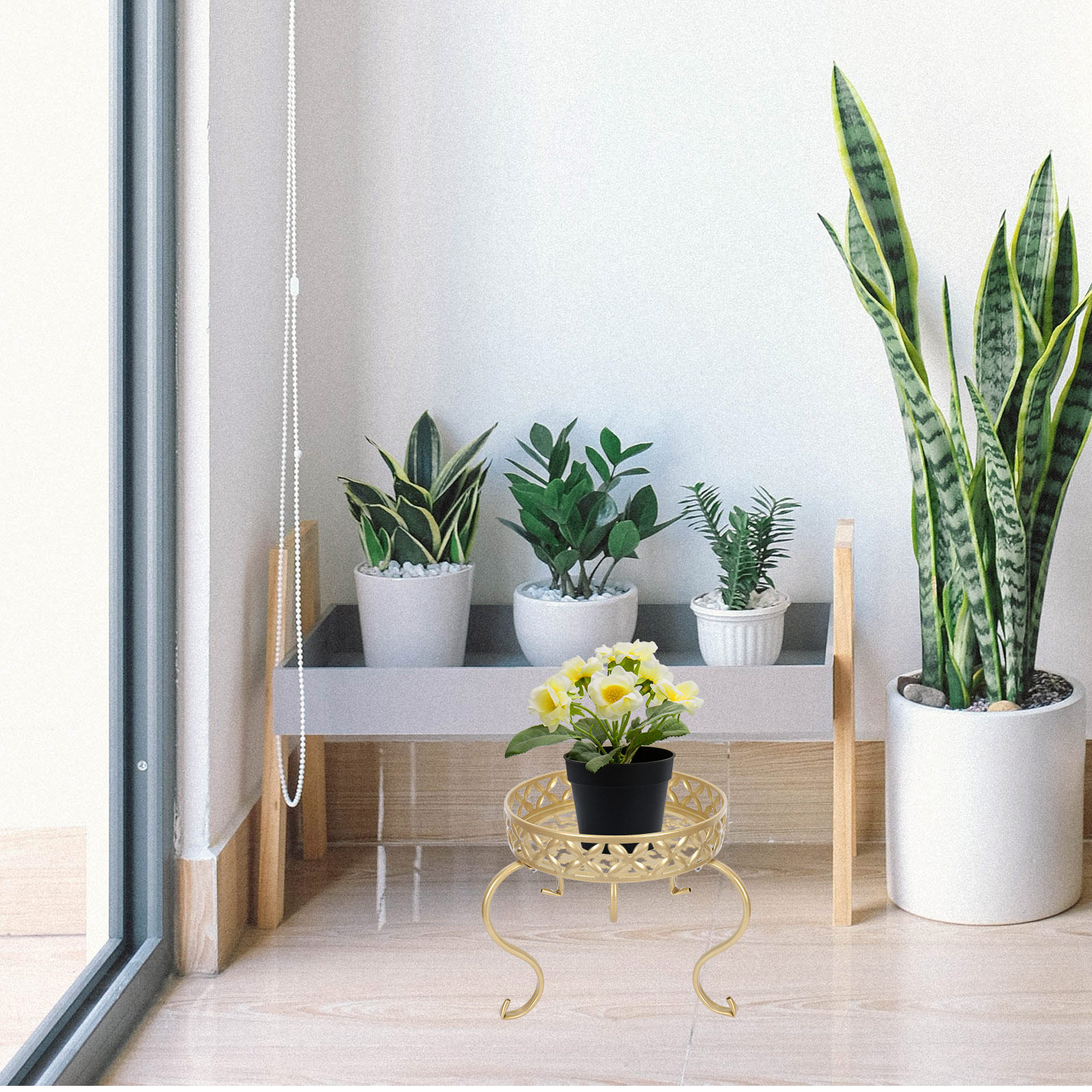Iron Plant Stand Flower Pot Ta - Bonsai Vertical Garden recension och pris